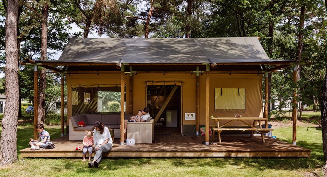 Luxury glamping tents